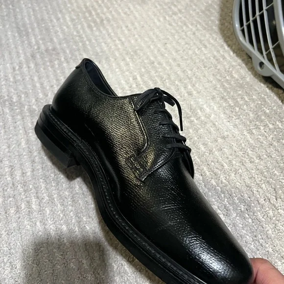 Florsheim Vintage Plain Toe Bluchers Black Calfskin Men’s Size 8D - Picture 5 of 9